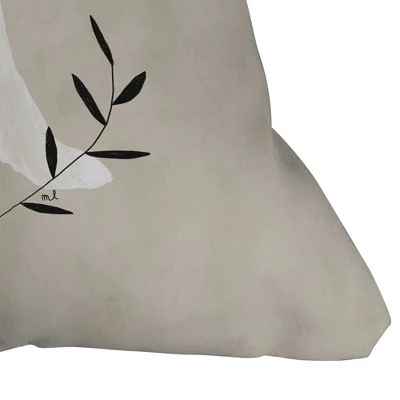 16"x16" Hello Twiggs Halloween Ghost Cat Square Throw Pillow Tan - Deny Designs 2 16"x16" Hello Twiggs Halloween Ghost Cat Square Throw Pillow Tan - Deny Designs - Image 2