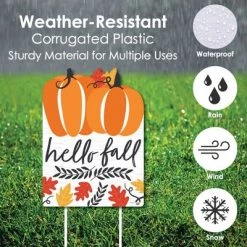 Big Dot of Happiness Fall Pumpkin - Party Decorations - Halloween or Thanksgiving Party Welcome Yard Sign -Halloween Decorations Sales Store unnamed file 352