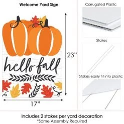 Big Dot of Happiness Fall Pumpkin - Party Decorations - Halloween or Thanksgiving Party Welcome Yard Sign -Halloween Decorations Sales Store unnamed file 353