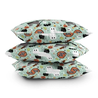 16"x16" Pet Friendly Pitbull Halloween Costumes Dogs Square Throw Pillow Green - Deny Designs 3 16"x16" Pet Friendly Pitbull Halloween Costumes Dogs Square Throw Pillow Green - Deny Designs - Image 3