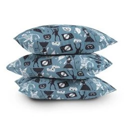 16"x16" Julia Madoka Halloween Night Fever Square Throw Pillow Blue - Deny Designs -Halloween Decorations Sales Store unnamed file 3548