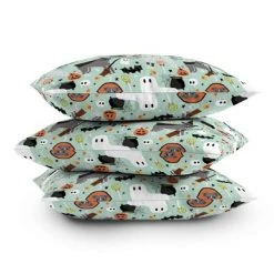 18"x18" Petfriendly Pitbull Halloween Costumes Square Throw Pillow - Deny Designs -Halloween Decorations Sales Store unnamed file 3554