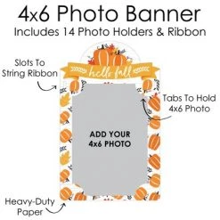 Big Dot of Happiness Fall Pumpkin - DIY Halloween or Thanksgiving Birthday Party Decor - Picture Display - Photo Banner -Halloween Decorations Sales Store unnamed file 358