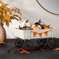 Hyde & EEK! Boutique 8ct Mixed Colors Knit Pumpkin Harvest Decorative Figurines - Hyde & EEK! Boutique™
