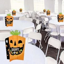 Big Dot of Happiness Jack-O'-Lantern Halloween - Table Decorations - Kids Halloween Party Fold and Flare Centerpieces - 10 Count -Halloween Decorations Sales Store unnamed file 3625