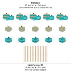 Big Dot of Happiness Teal Pumpkin - Halloween Allergy Friendly Trick or Trinket Centerpiece Sticks - Table Toppers - Set of 15 -Halloween Decorations Sales Store unnamed file 3639