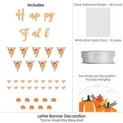 Big Dot of Happiness Fall Pumpkin - Halloween or Thanksgiving Party Letter Banner Decoration - 36 Banner Cutouts and Happy Fall Banner Letters -Halloween Decorations Sales Store unnamed file 364