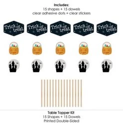 Big Dot of Happiness Trick or Treat - Halloween Party Centerpiece Sticks - Table Toppers - Set of 15 -Halloween Decorations Sales Store unnamed file 3649