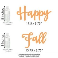 Big Dot of Happiness Fall Pumpkin - Halloween or Thanksgiving Party Letter Banner Decoration - 36 Banner Cutouts and Happy Fall Banner Letters -Halloween Decorations Sales Store unnamed file 365