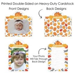 Big Dot of Happiness Fall Pumpkin - Halloween or Thanksgiving Birthday Party Picture Centerpiece Sticks - Photo Table Toppers - 15 Pieces -Halloween Decorations Sales Store unnamed file 3681