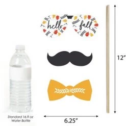 Big Dot of Happiness Fall Pumpkin - Halloween or Thanksgiving Party Photo Booth Props Kit - 20 Count -Halloween Decorations Sales Store unnamed file 3685