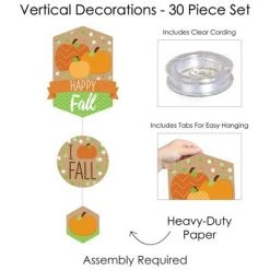 Big Dot of Happiness Pumpkin Patch - Fall, Halloween or Thanksgiving Party DIY Dangler Backdrop - Hanging Vertical Decorations - 30 Pieces -Halloween Decorations Sales Store unnamed file 370