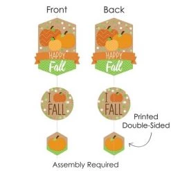 Big Dot of Happiness Pumpkin Patch - Fall, Halloween or Thanksgiving Party DIY Dangler Backdrop - Hanging Vertical Decorations - 30 Pieces -Halloween Decorations Sales Store unnamed file 371