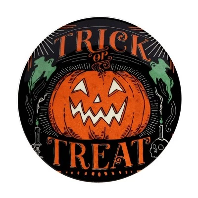 6" Earthenware Scaredy Cat Canape Plates - Certified International 2 6" Earthenware Scaredy Cat Canape Plates - Certified International - Image 2