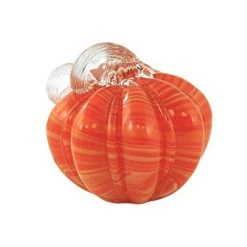 Transpac Home Decor 4.0" Glass Autumn Pumpkin Fall Halloween - Decorative Figurines -Halloween Decorations Sales Store unnamed file 375