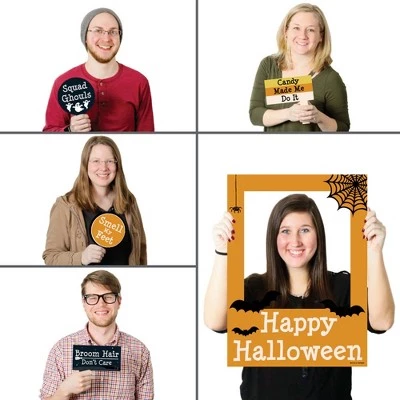 Big Dot of Happiness Trick or Treat - Halloween Party Selfie Photo Booth Picture Frame & Props - Printed on Sturdy Material 1 Big Dot of Happiness Trick or Treat - Halloween Party Selfie Photo Booth Picture Frame & Props - Printed on Sturdy Material