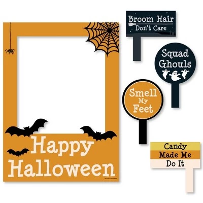 Big Dot of Happiness Trick or Treat - Halloween Party Selfie Photo Booth Picture Frame & Props - Printed on Sturdy Material 4 Big Dot of Happiness Trick or Treat - Halloween Party Selfie Photo Booth Picture Frame & Props - Printed on Sturdy Material - Image 4