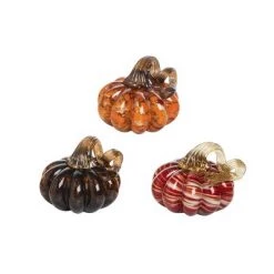 Gallerie II Artglass Pumpkin Small, Set of 3