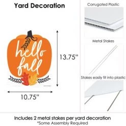 Big Dot of Happiness Fall Pumpkin - Outdoor Lawn Sign - Halloween or Thanksgiving Party Yard Sign - 1 Piece -Halloween Decorations Sales Store unnamed file 398
