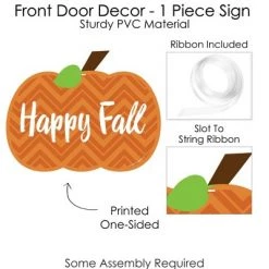Big Dot of Happiness Pumpkin Patch - Hanging Porch Fall, Halloween or Thanksgiving Party Outdoor Decorations - Front Door Decor - 1 Piece Sign -Halloween Decorations Sales Store unnamed file 409