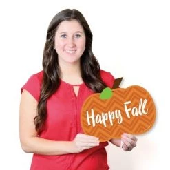 Big Dot of Happiness Pumpkin Patch - Hanging Porch Fall, Halloween or Thanksgiving Party Outdoor Decorations - Front Door Decor - 1 Piece Sign -Halloween Decorations Sales Store unnamed file 411