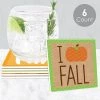 Big Dot of Happiness Pumpkin Patch - Funny Fall, Halloween or Thanksgiving Party Decorations - Drink Coasters - Set of 6