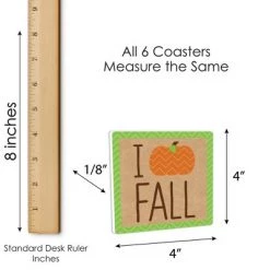 Big Dot of Happiness Pumpkin Patch - Funny Fall, Halloween or Thanksgiving Party Decorations - Drink Coasters - Set of 6 -Halloween Decorations Sales Store unnamed file 419