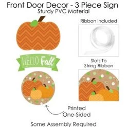 Big Dot of Happiness Pumpkin Patch - Hanging Porch Fall, Halloween or Thanksgiving Party Outdoor Decorations - Front Door Decor - 3 Piece Sign -Halloween Decorations Sales Store unnamed file 429