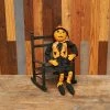 GALLERIE II Parker Pumpkin Halloween Art Doll Figure Joe Spencer Gathered Traditions Halloween Fall Harvest Halloween Art Doll Figure Decor Decoration
