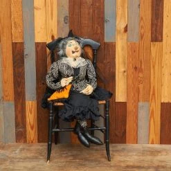 GALLERIE II Vahn Witch Halloween Art Doll Figure Joe Spencer Gathered Traditions Halloween Fall Harvest Halloween Art Doll Figure Decor Decoration