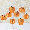 Big Dot of Happiness Fall Pumpkin - Halloween or Thanksgiving Decorations - Tree Ornaments - Set of 12