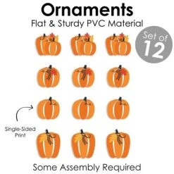 Big Dot of Happiness Fall Pumpkin - Halloween or Thanksgiving Decorations - Tree Ornaments - Set of 12 9 Big Dot of Happiness Fall Pumpkin - Halloween or Thanksgiving Decorations - Tree Ornaments - Set of 12 -Halloween Decorations Sales Store unnamed file 453