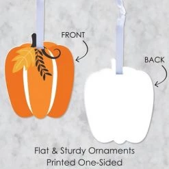 Big Dot of Happiness Fall Pumpkin - Halloween or Thanksgiving Decorations - Tree Ornaments - Set of 12 10 Big Dot of Happiness Fall Pumpkin - Halloween or Thanksgiving Decorations - Tree Ornaments - Set of 12 -Halloween Decorations Sales Store unnamed file 454