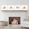 Big Dot of Happiness Pumpkin Patch - Unframed Fall, Halloween or Thanksgiving Linen Paper Wall Art - Set of 4 - Artisms - 8 x 10 inches