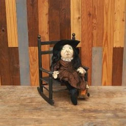 GALLERIE II Ebony Witch Joe Spencer Gathered Traditions Halloween Art Doll Figure
