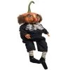 GALLERIE II Gersham Pumpkin Head Joe Spencer Gathered Traditions Halloween Art Doll Figure