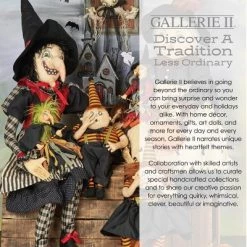 GALLERIE II Gersham Pumpkin Head Joe Spencer Gathered Traditions Halloween Art Doll Figure -Halloween Decorations Sales Store unnamed file 489