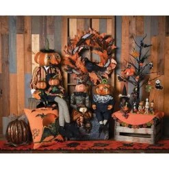 GALLERIE II Gersham Pumpkin Head Joe Spencer Gathered Traditions Halloween Art Doll Figure -Halloween Decorations Sales Store unnamed file 490
