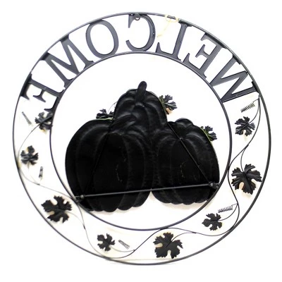 Direct International Home & Garden 34.0" Pumpkin Welcome Wall Art Decor Thanksgiving Fall Halloween Direct Designs International - Wall Sign Panels 2 Direct International Home & Garden 34.0" Pumpkin Welcome Wall Art Decor Thanksgiving Fall Halloween Direct Designs International - Wall Sign Panels - Image 2