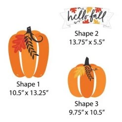 Big Dot of Happiness Fall Pumpkin - Hanging Porch Halloween or Thanksgiving Party Outdoor Decorations - Front Door Decor - 3 Piece Sign 10 Big Dot of Happiness Fall Pumpkin - Hanging Porch Halloween or Thanksgiving Party Outdoor Decorations - Front Door Decor - 3 Piece Sign -Halloween Decorations Sales Store unnamed file 516