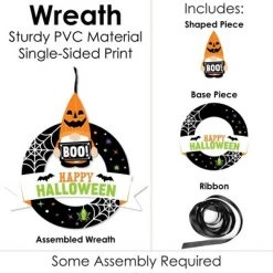 Big Dot of Happiness Halloween Gnomes - Outdoor Spooky Fall Party Decor - Front Door Wreath -Halloween Decorations Sales Store unnamed file 522