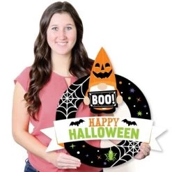 Big Dot of Happiness Halloween Gnomes - Outdoor Spooky Fall Party Decor - Front Door Wreath -Halloween Decorations Sales Store unnamed file 524