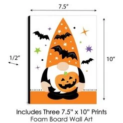 Big Dot of Happiness Halloween Gnomes - Fall Wall Art and Spooky Room Decor - 7.5 x 10 inches - Set of 3 Prints -Halloween Decorations Sales Store unnamed file 560