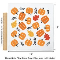 Big Dot of Happiness Fall Pumpkin - Halloween or Thanksgiving Party Home Decorative Canvas Cushion Case - Throw Pillow Cover - 16 x 16 Inches 9 Big Dot of Happiness Fall Pumpkin - Halloween or Thanksgiving Party Home Decorative Canvas Cushion Case - Throw Pillow Cover - 16 x 16 Inches -Halloween Decorations Sales Store unnamed file 566