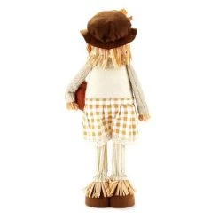 The Lakeside Collection Lakeside Harvest Scarecrow - Halloween, Autumn Statue Decoration - 24"