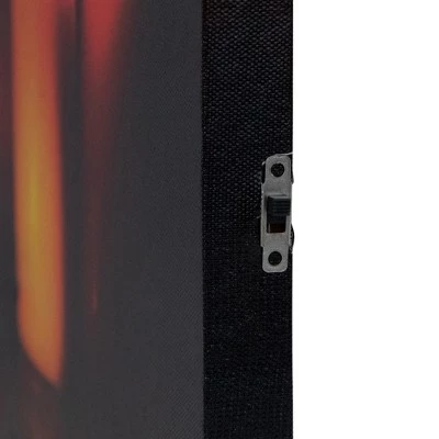 Northlight LED Lighted Jack-O-Lanterns and Leaves Halloween Canvas Wall Art 15.75" x 23.5" 2 Northlight LED Lighted Jack-O-Lanterns and Leaves Halloween Canvas Wall Art 15.75" x 23.5" - Image 2