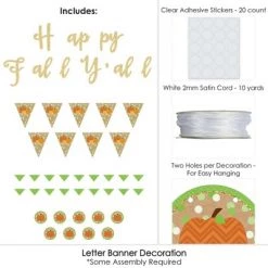 Big Dot of Happiness Pumpkin Patch - Fall Party Letter Banner Decor - 36 Banner Cutouts and No-Mess Real Gold Glitter Happy Fall Y'all Banner Letters -Halloween Decorations Sales Store unnamed file 644