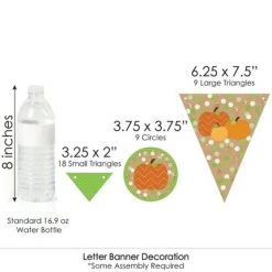 Big Dot of Happiness Pumpkin Patch - Fall Party Letter Banner Decor - 36 Banner Cutouts and No-Mess Real Gold Glitter Happy Fall Y'all Banner Letters -Halloween Decorations Sales Store unnamed file 647