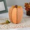 Northlight 10.5" Orange Autumn Harvest Thanksgiving Tall Pumpkin