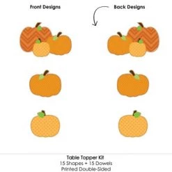 Big Dot of Happiness Pumpkin Patch - Fall, Halloween or Thanksgiving Party Centerpiece Sticks - Table Toppers - Set of 15 -Halloween Decorations Sales Store unnamed file 657